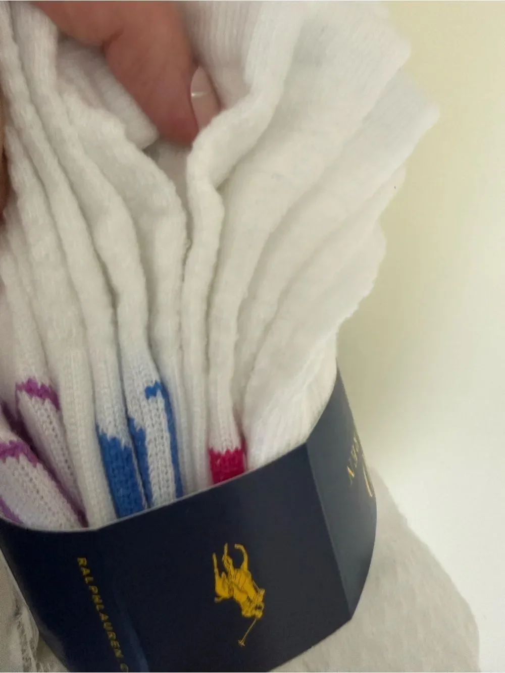 Ralph Lauren Women’s White Low Cut Socks 6 Pack